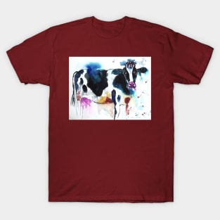 Beautiful Black and White Cow T-Shirt